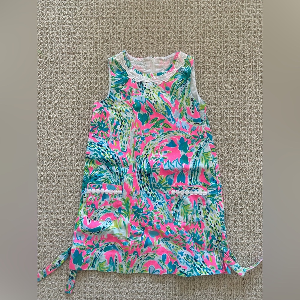 Lily Pulitzer Colorful Sleeveless Dress with Pockets